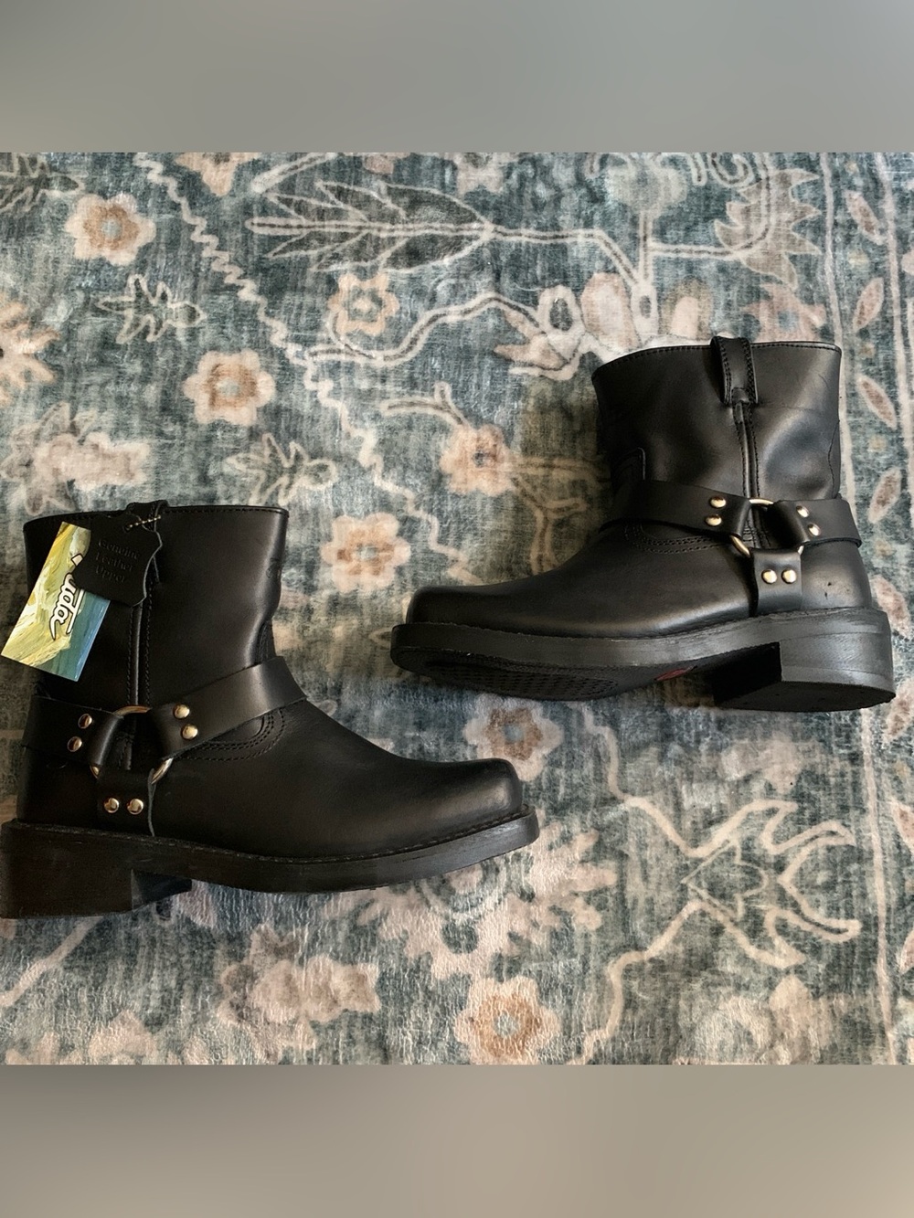 Vintage 90s Harness Moto Boots
